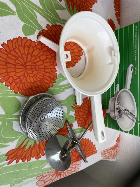 Vintage 1980s 🇫🇷​ Moulin à légumes n°2 de Moulinex en acier inoxydable - PARFAIT ETAT NEUF dans sa boite - Arts de la table