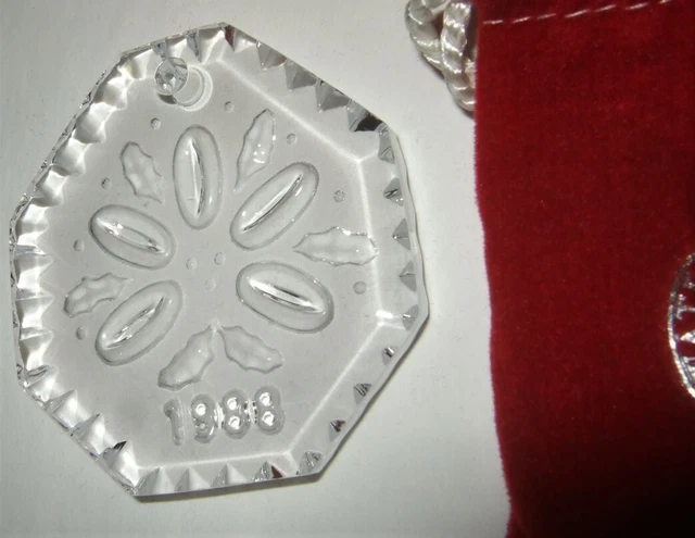 Waterford Christmas Ornament 1988