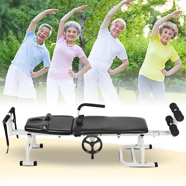 Multifunctional Spine Stretcher Machine Traction Bed Back Stretching Tool New