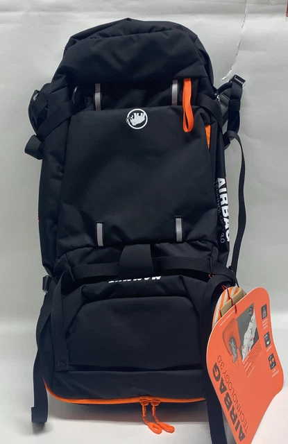 Mammut Airbag Backpack Mens Medium 30 Liter Black Orange Packable Touring Bag Mammut Airbag Backpack Mens Medium 30 Liter Black Orange Packable Touring Bag