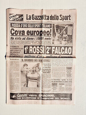 GAZZETTA DELLO SPORT 4 FEBBRAIO 1985 PAOLO ROSSI ALDO SERENA ZURBRIGGEN ORO 