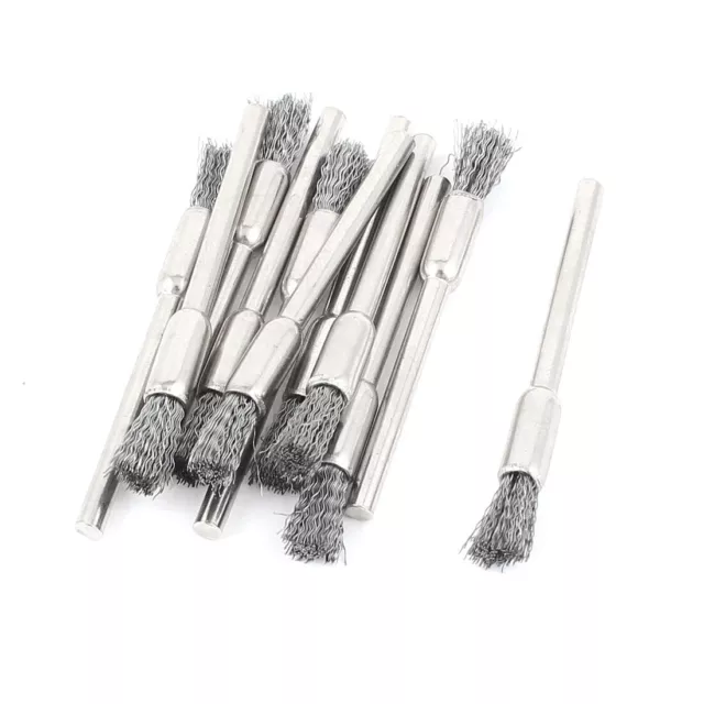 11pz 1/8" gambo filo Grigio Pen Brush Polishing Lucidatura utensile levigatore