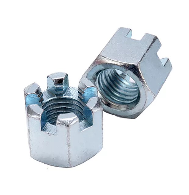 Slotted Hex Castle Nut UNC UNF Thread All Sizes