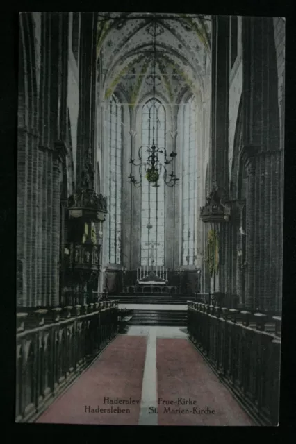 AK HADERSLEV ca 1914 Hadersleben Frue Kirke St. Marien Kirche Danmark Apenrade