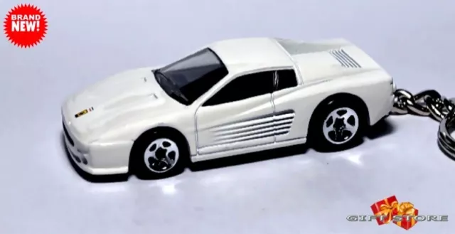 Very Rare Key Chain White Ferrari Miami Vice Don Johnson Custom Limited Edition
