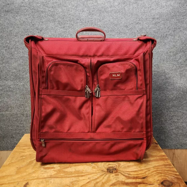 Tumi Alpha Ballistic Nylon Wheeled Large Rolling Garment Bag Red