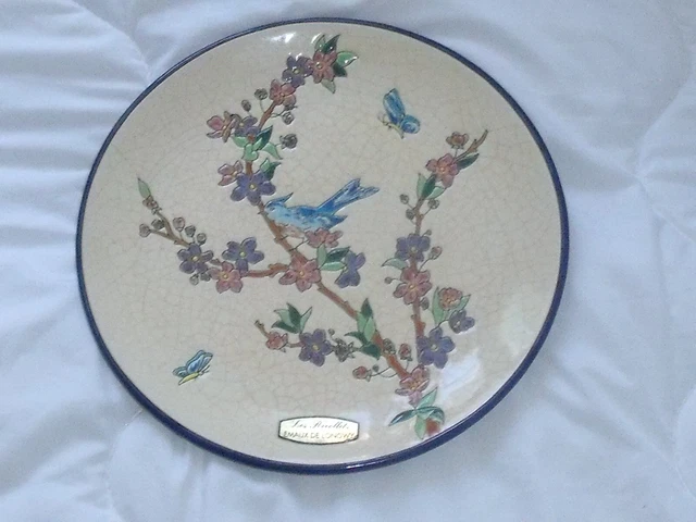 Assiette Céramique Emaux de Longwy Prunelle