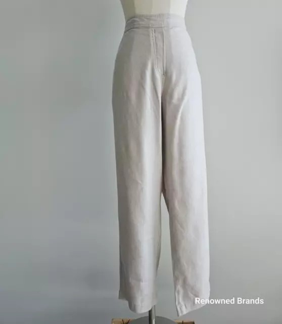 Trenery Country Road Flax Linen Blnd Pull On Pants Size 12 Bnwt Rrp $139