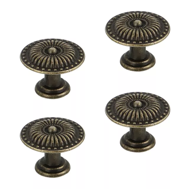 4 Pcs Pomelli Dei Cassetti Neri Manopole D'epoca Maniglia Per Tovaglia