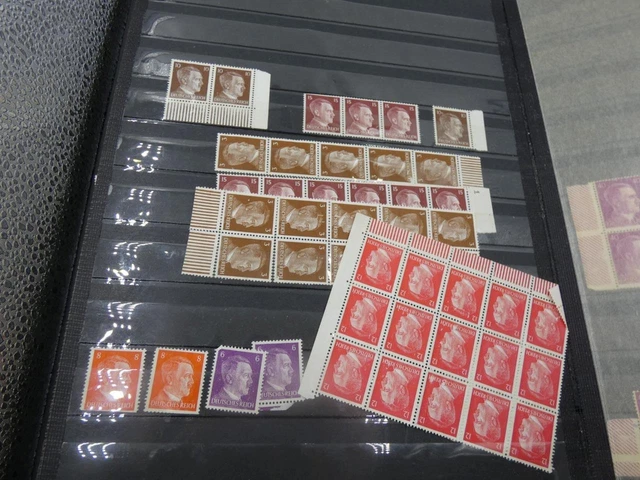 Stamp Album Collection Of British And Deutsches Reich Stamps.