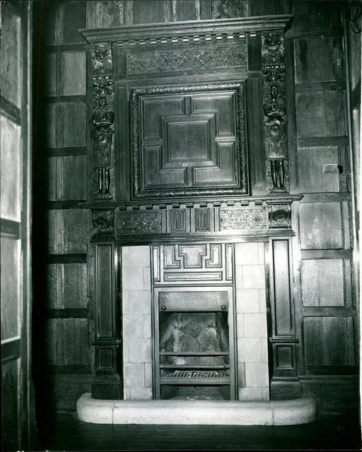 Fire place in passage of west wing. - Vintage Photograph 1930325