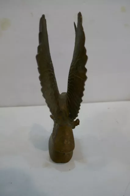 Vintage Solid Brass Eagle Statue Sculpture Americana Patriotic Figurine