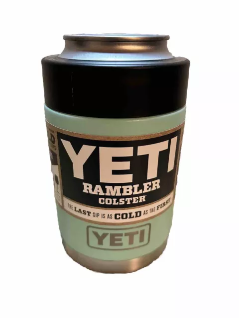 YETI Rambler Colster Can and Bottle Insulator Seafoam 12 oz W/FREE Drink Jacket