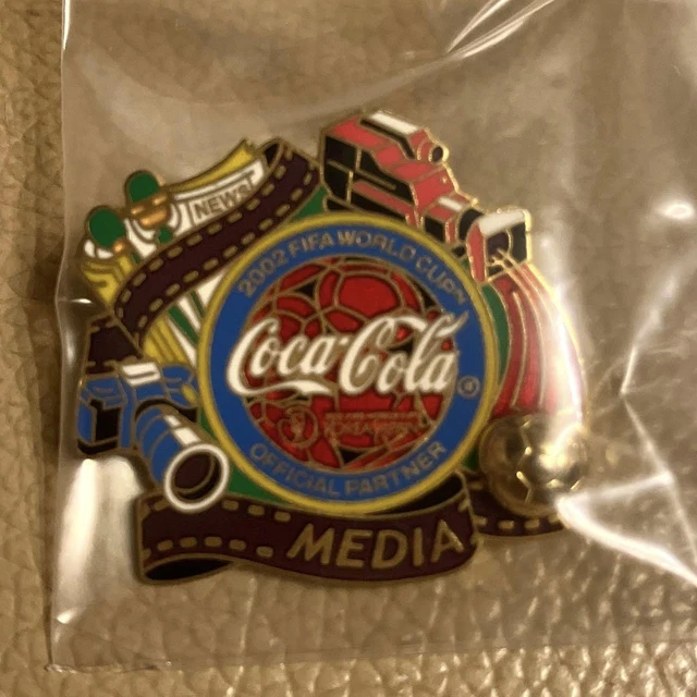 2002 FIFA WORLD Cup Japan-Korea Media Pin Badge Used $142.35