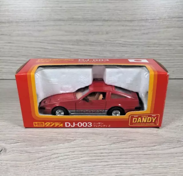 Tomica Dandy DJ-003 NISSAN FAIRLADY Z 300 ZX RED 1/43 Scale Boxed VGC