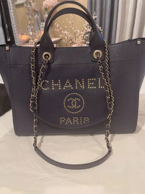 chanel deauville tote orange