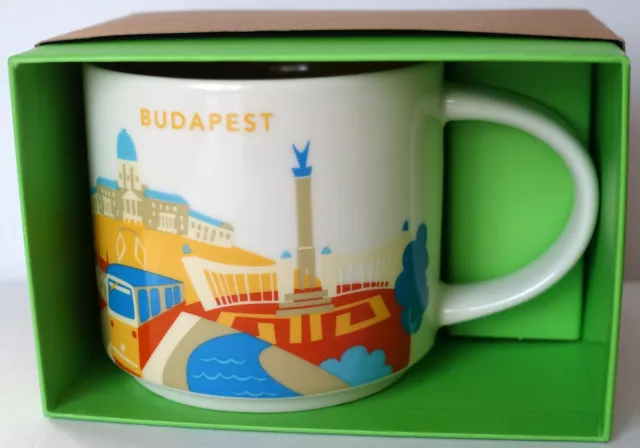 Starbucks City Mug - Budapest - Ungarn - Yah - You Are Here - Neu + Ovp