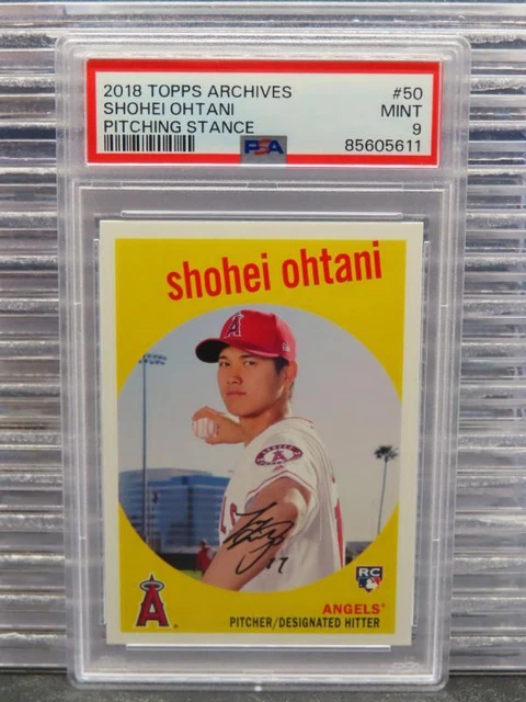 2018 Bowman #49 Shohei Ohtani Los Angeles Angels RC Rookie PSA 9 MINT Serial Num
