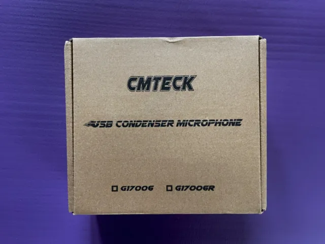 CMTECK USB Computer Microphone Plug &Play Desktop Omnidirectional Condenser OPEN