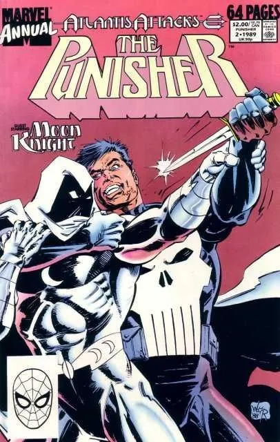 Punisher (1987) ANNUAL #   2 (8.0-VF) Atlantis Attacks Moon Knight 1989
