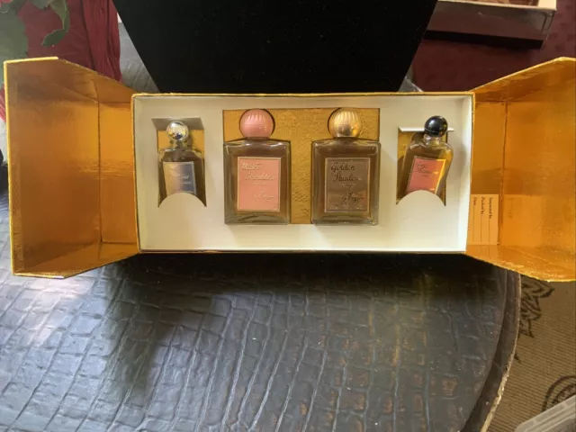 Vintage 1960’s? NIB! Evyan Gifts Set 4 Perfumes White Shoulders, Shadows Etc…