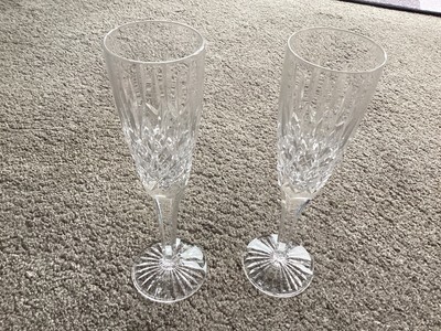 Boxed Pair Stuart Crystal Redhouse Collection York Champagne Flutes 29 95 Picclick Uk