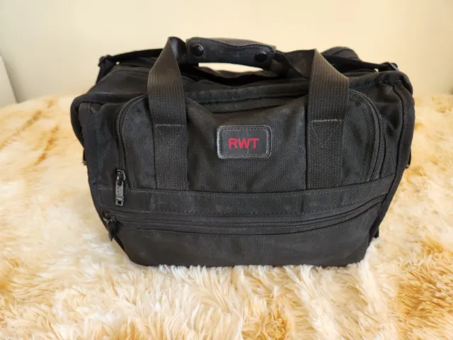 Tumi Laptop Bag Briefcase Alpha Expandable Organizer Black Heavy Ballistic Nylon