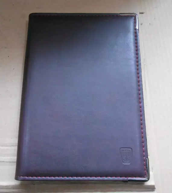 Rover 200 400 Owners handbook leather type wallet folder