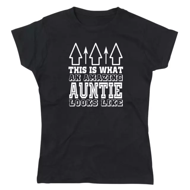 Amazing Auntie - Ladies T-Shirt (Birthday Christmas Anniversary Gift)