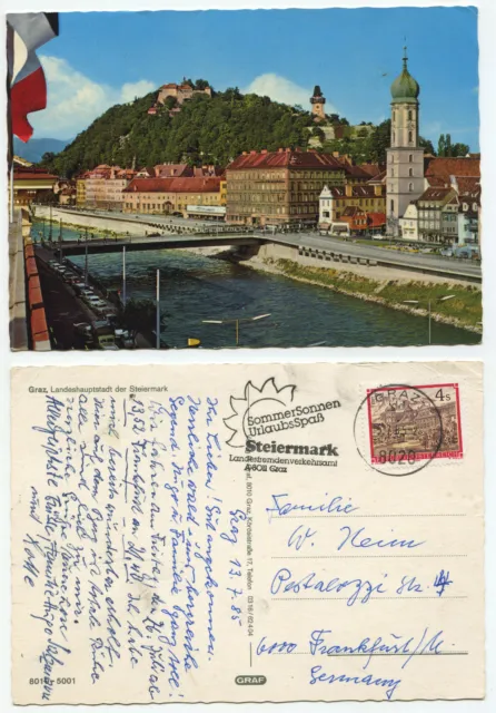 15673 - Graz - Landeshauptstadt der Steiermark - AK, gelaufen 15.7.1985