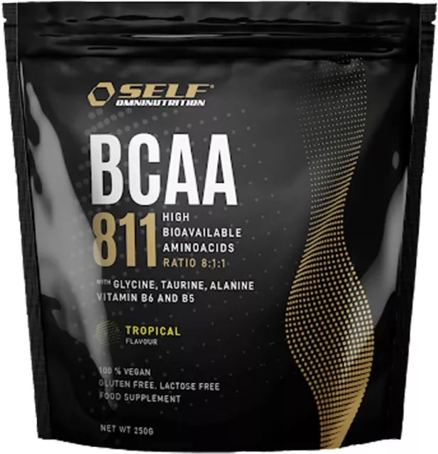 Self BCAA 811 250/500g aminoacidi ramificati polvere rapporto 8:1:1 gusti vari