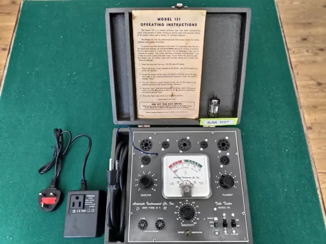 Accurate 151 Tube  Valve Tester.  Serviced.