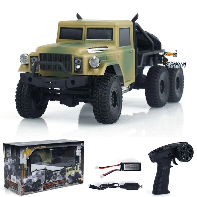 TOUCAN RC HOBBY – Rock Crawler CR18P 6x6 1/18 – Camion Off-Road 2 Vitesses, Lumières – 6WD – Batterie 7.4V 600mAh