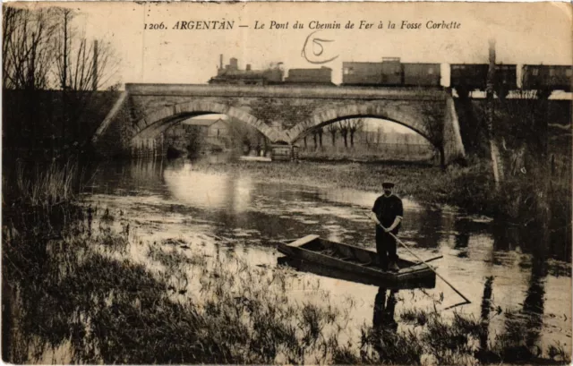 CPA ARGENTAN - Le Pont du Chemin de Fer a la Fosse Corbette (435540)