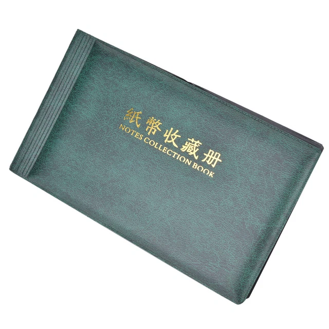 30 Pages Paper Money Currency Banknote Collection Book Storage Album Bill