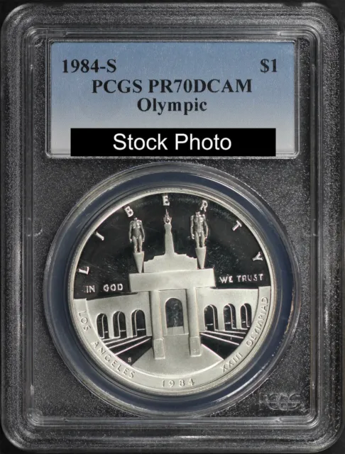 1984-S Olympic Proof Silver Dollar Commemorative PCGS PR-70DCAM