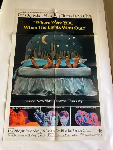 Where Were You When the Lights Went Out? 1968 U.S. One Sheet Poster