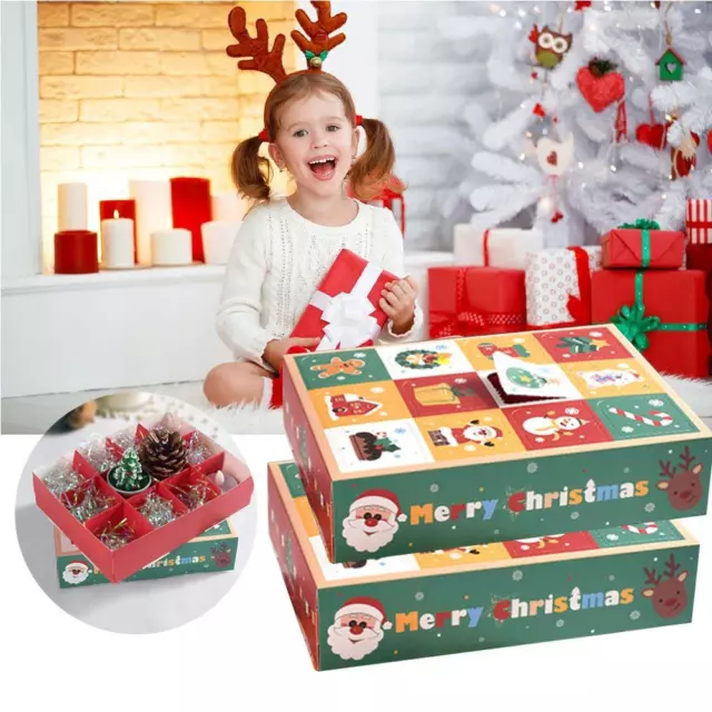 Christmas Advent Calendar Boxes 24 Days DIY Advent Calendar Boxes Gift Boxes,