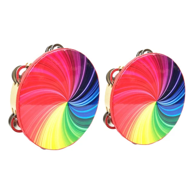 hand wooden Drum Percussion Gift Handbell Kids Drum for Church Dance Party