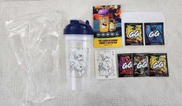 ¡Copa agitadora GamerSupps GG Waifu S3.7 SAMURAI edición limitada con pegatina!