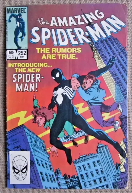 AMAZING SPIDERMAN NO. 252 , SPIDER-MAN WEARING 1st. BLACK COSTUME ! KEY ISSUE !