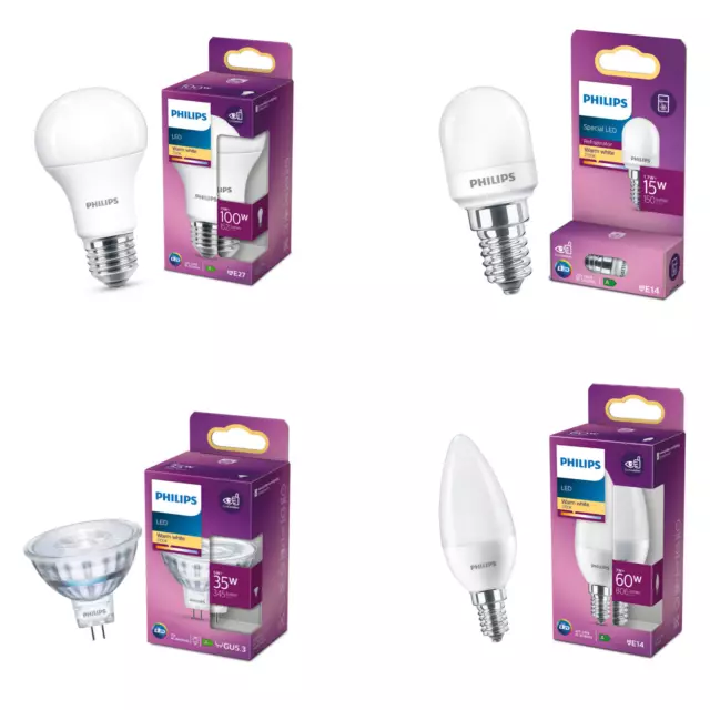 Ampoules LED PHILIPS GU10 / E27 / E14