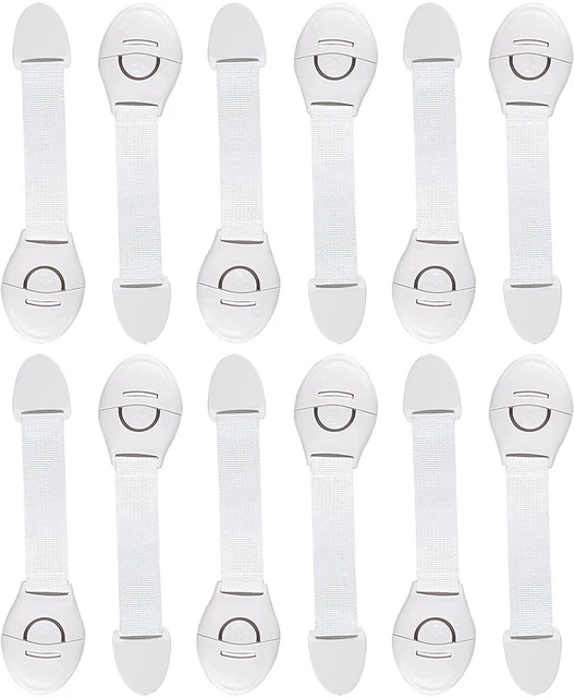 Blocca Cassetti Per Bambini - 12 Pezzi Con Adesivi Forti, Sicurezza Antiapertura Per Bambini E Animali - Foto 9