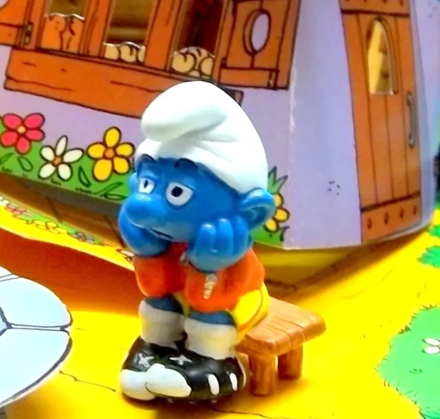 20526 Schtroumpf sur la touche foot schtroumpfette smurf pitufo puffi puffo rare