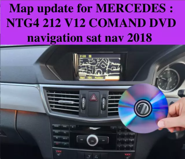 Map update for MERCEDES NTG4 212 V12 COMAND - E, CLS DVD navigation sat nav 2018