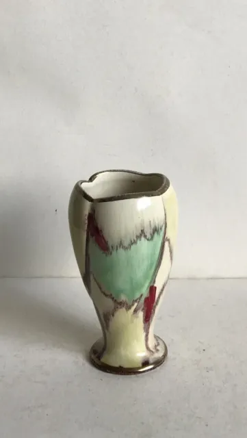 Vintage German Miniature Hand Painted Ceramic Vase
