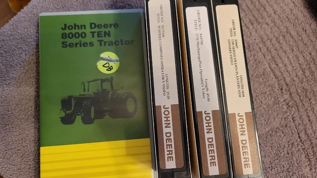 Lot Of Rare John Deere Vhs Tapes 1700 Planter 50 Series 8000 Tractor