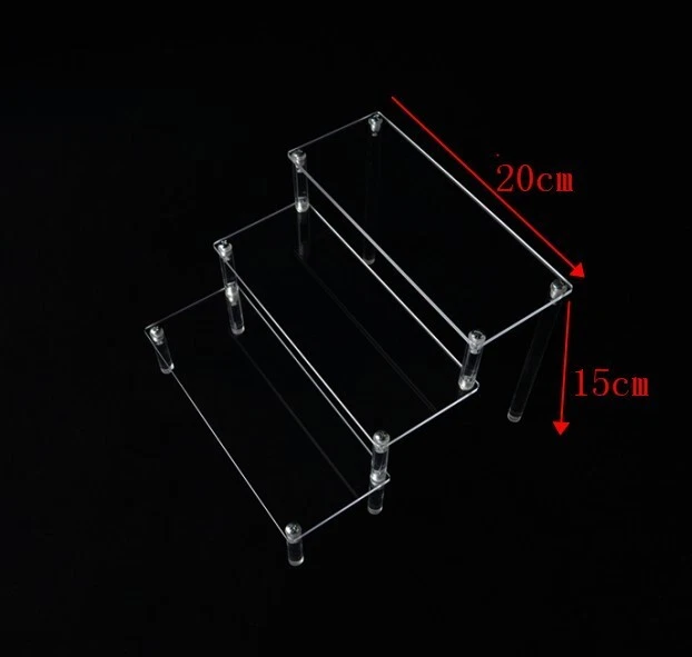 Estante de pie acrílico de alta calidad comida postre soporte 4mm/0.4cm cupcake
