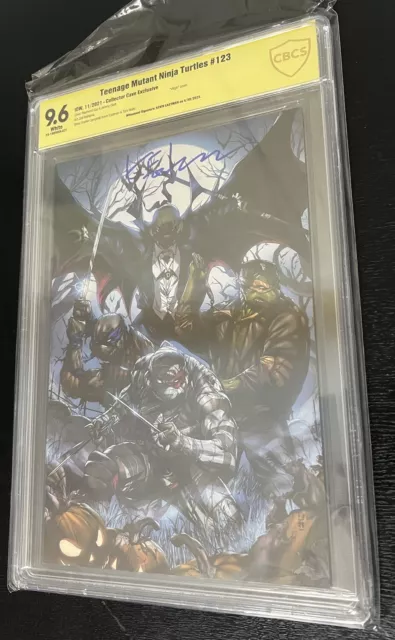 Teenage Mutant Ninja Turtles 123 Cvr Re Cbcs Yellow 9.6 Signed Kevin Eastman