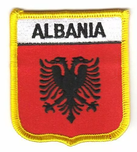 Wappen Aufnäher Albanien Patch Flagge Fahne